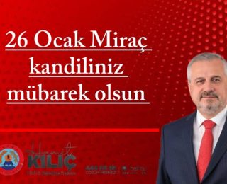 26 Ocak Miraç Kandiliniz Mübarek Olsun