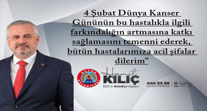 4 ŞUBAT DÜNYA KANSER GÜNÜ