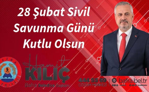 28 ŞUBAT SİVİL SAVUNMA GÜNÜ KUTLU OLSUN