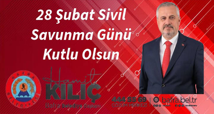 28 ŞUBAT SİVİL SAVUNMA GÜNÜ KUTLU OLSUN